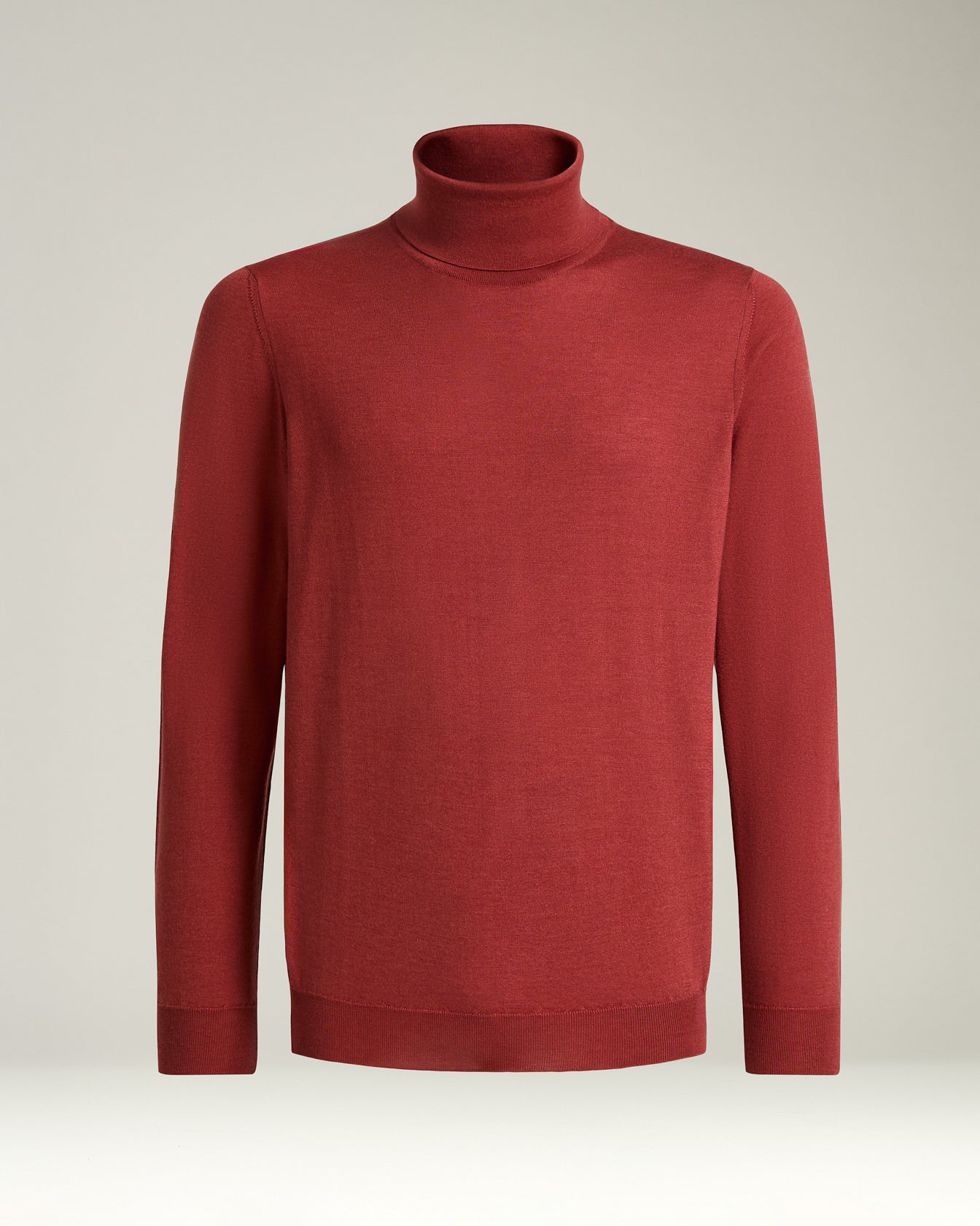 CASHMERE AND SILK POLO NECK TOP FEATURING A STOCKING STITCH