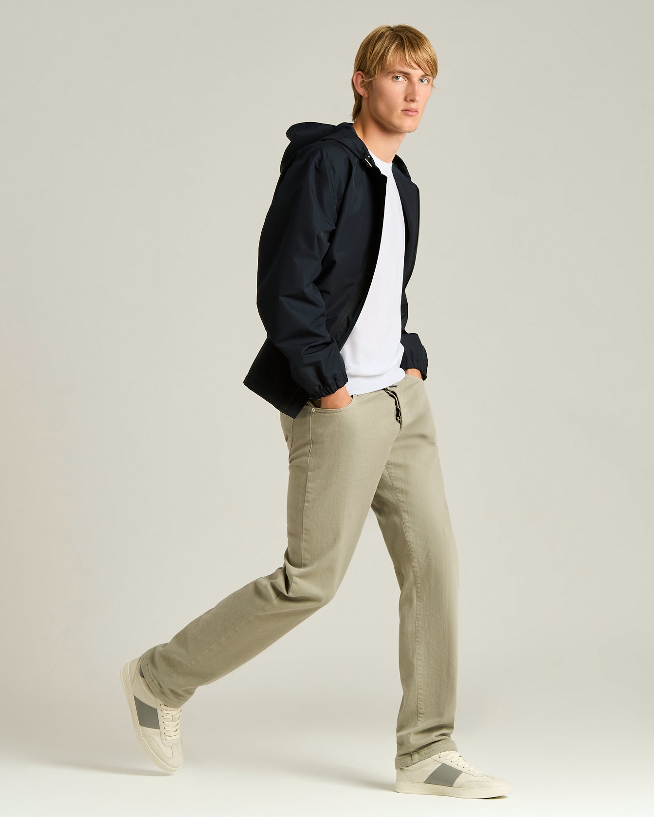 COTTON SHORT-SLEEVED CREW NECK SWEATER