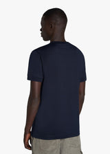 Knt blue t-shirt s/s in cotton 3