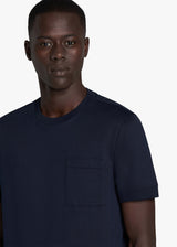 Knt blue t-shirt s/s in cotton 4