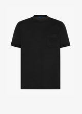 Knt black t-shirt s/s in cotton 1