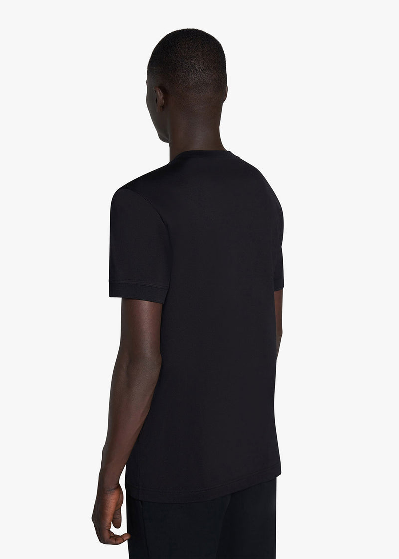 Knt black t-shirt s/s in cotton 3