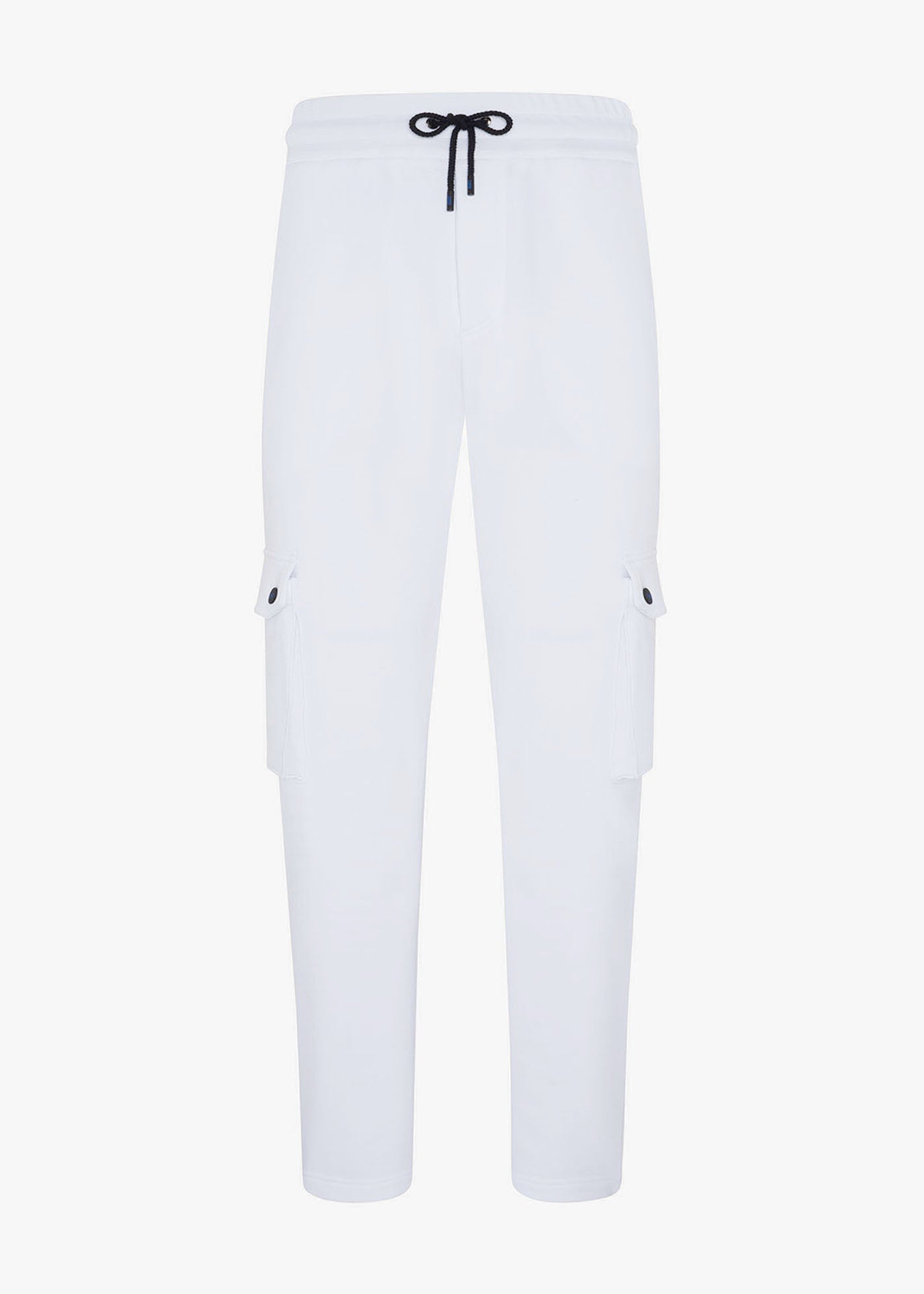 White knitted trousers in cotton – Kiton USA