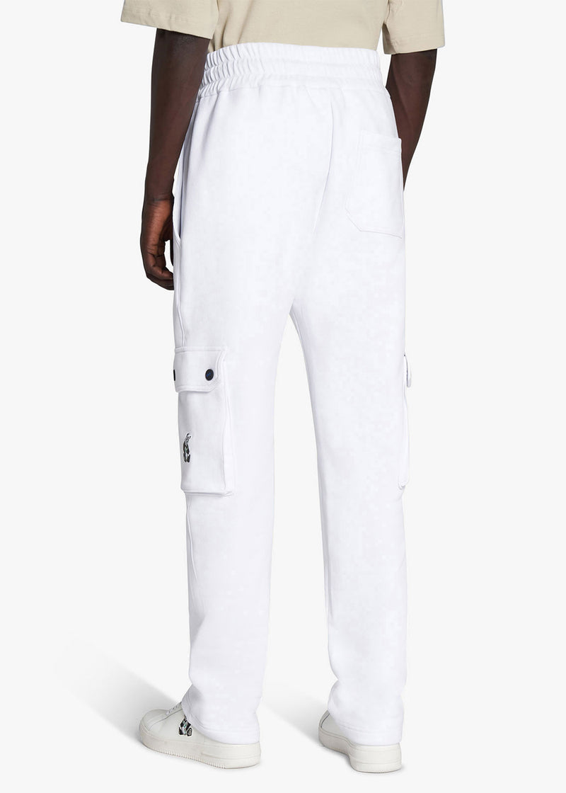 Knt white knitted trousers in cotton 3