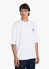 Knt white t-shirt s/s for man, in cotton 2
