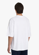 Knt white t-shirt s/s for man, in cotton 3
