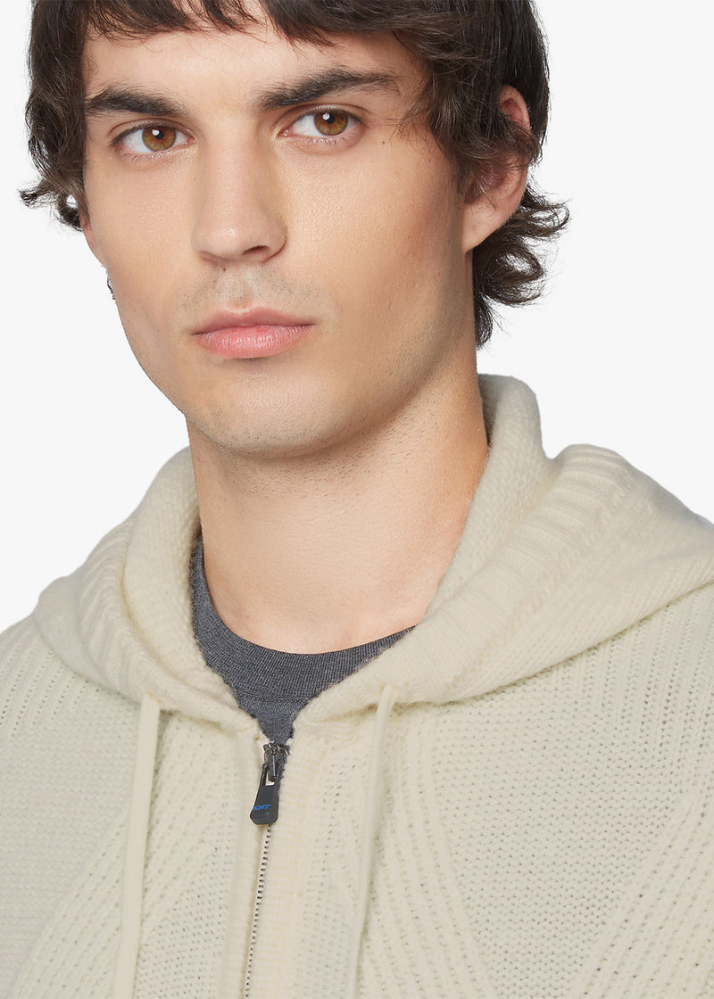 WOOL HOODED SWEATSHIRT