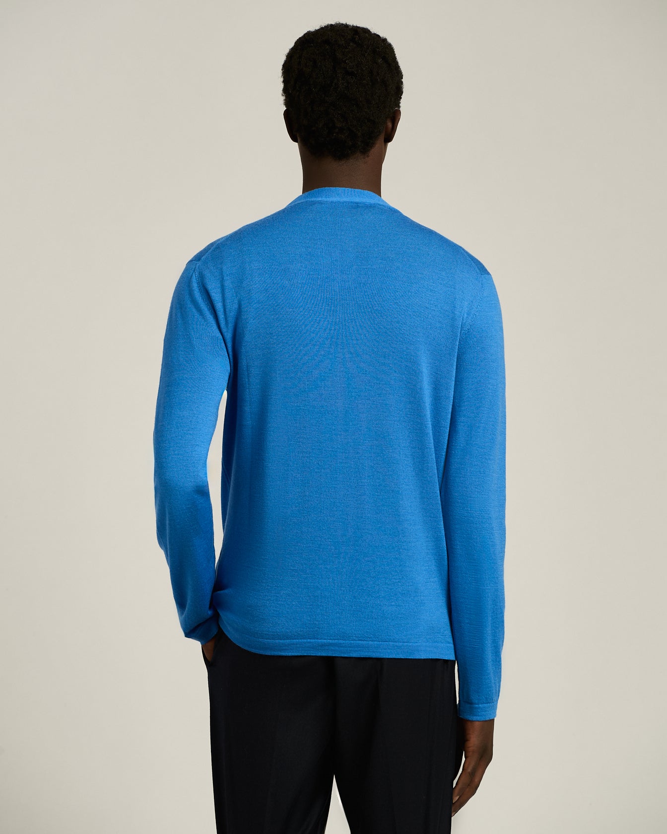 lightweight virgin wool and silk cardigan