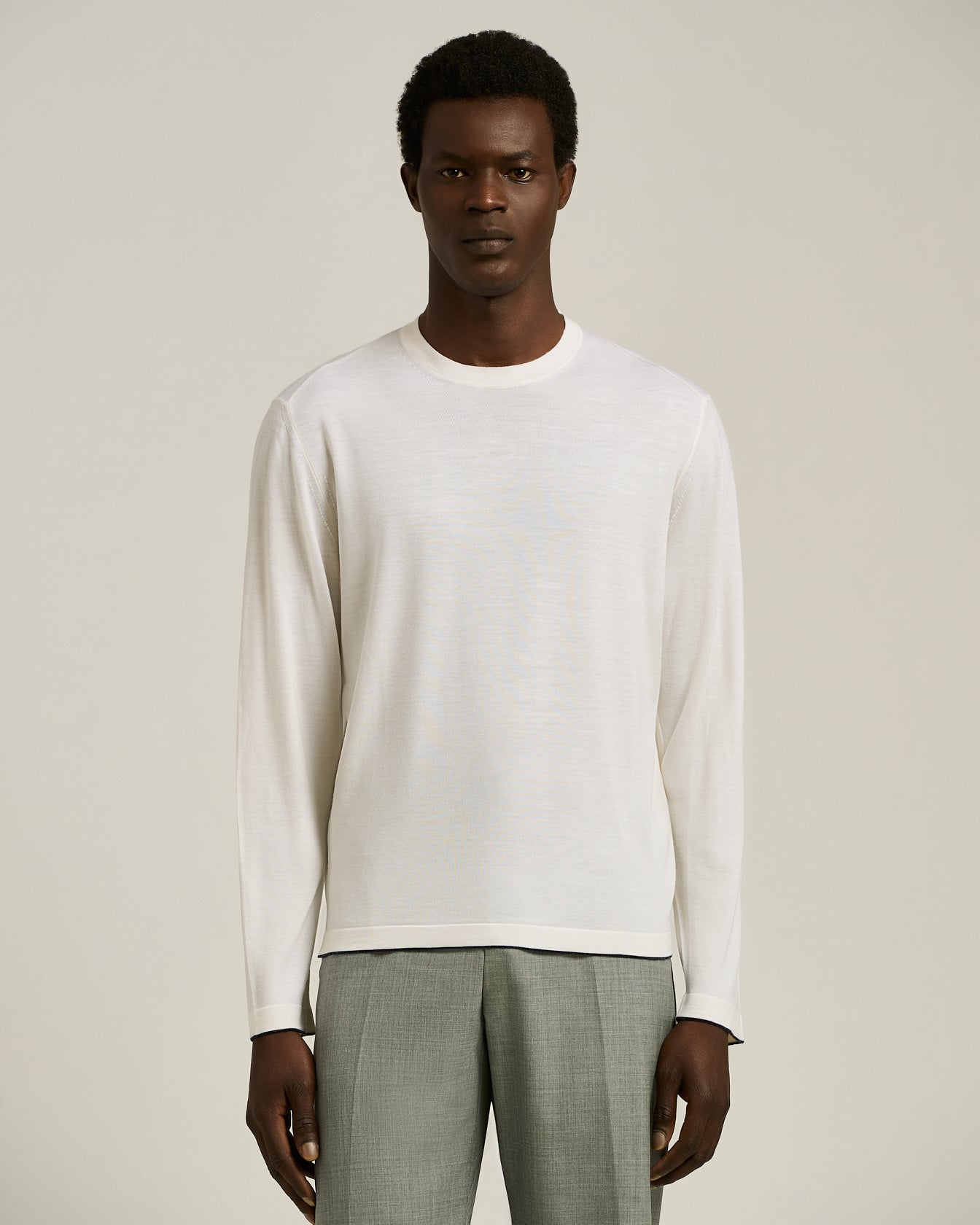 EXTRA FINE WOOL LONG-SLEEVED T-SHIRT