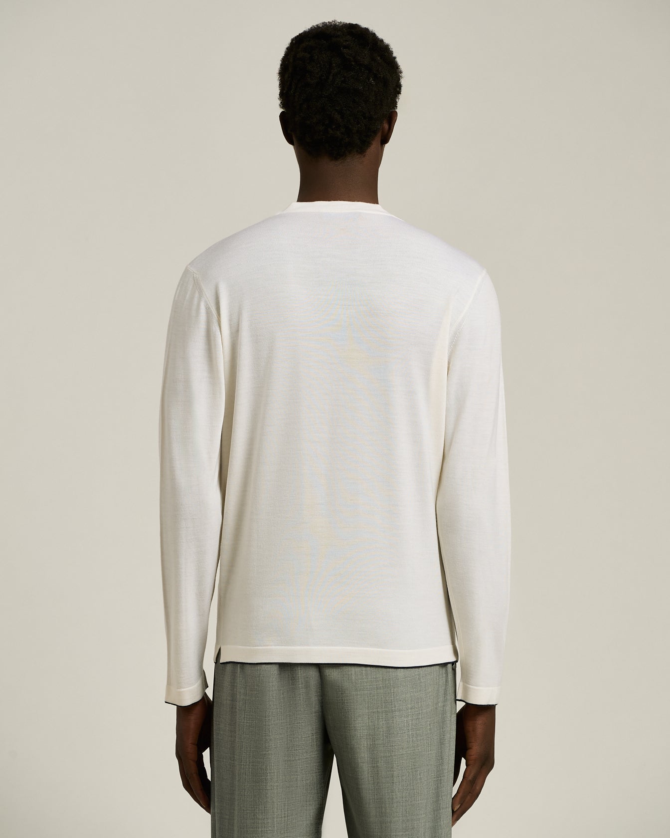 EXTRA FINE WOOL LONG-SLEEVED T-SHIRT