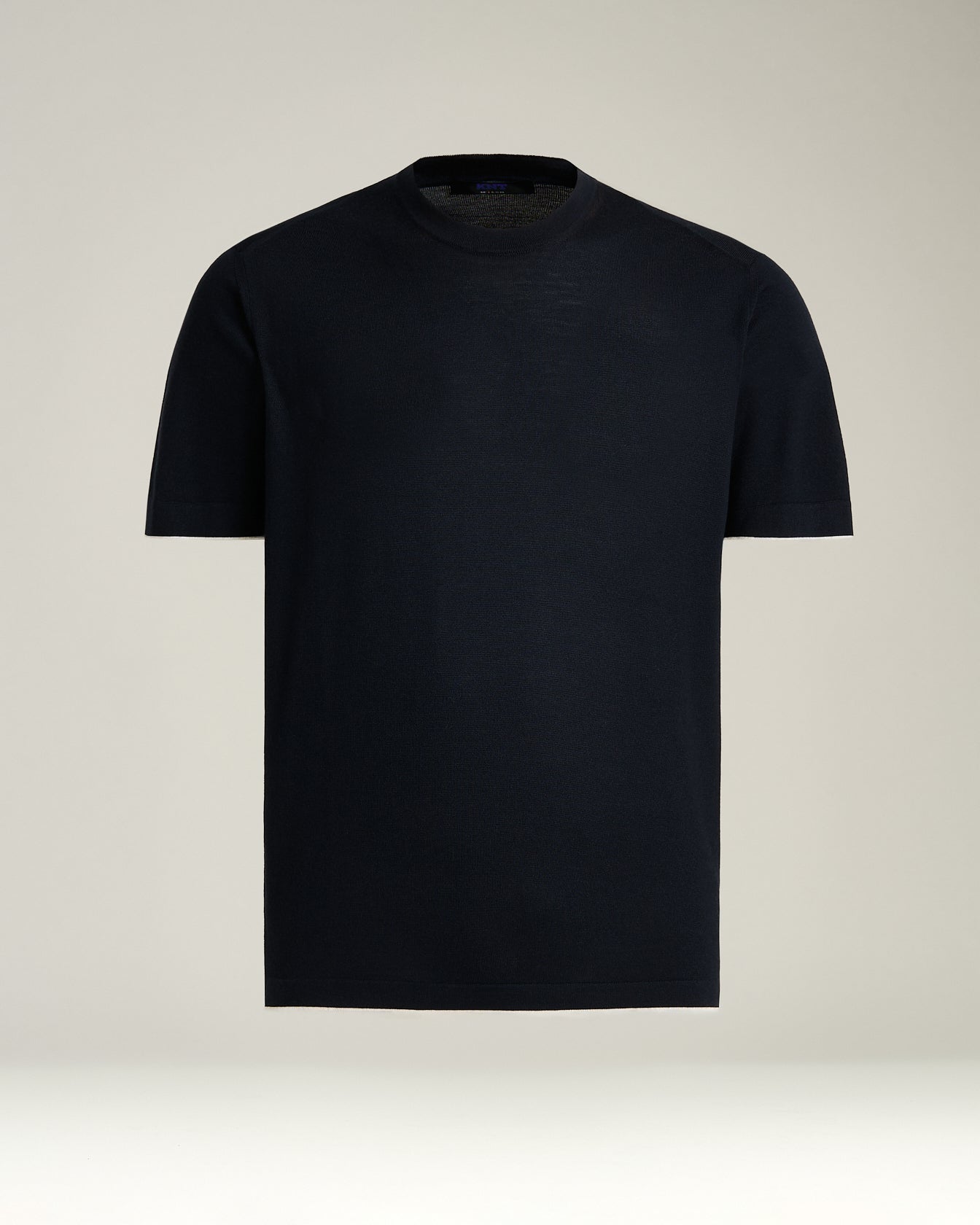 CREW NECK T-SHIRT IN EXTRA-FINE WOOL
