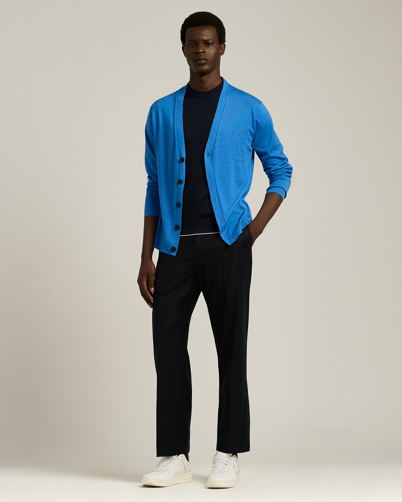 CREW NECK T-SHIRT IN EXTRA-FINE WOOL
