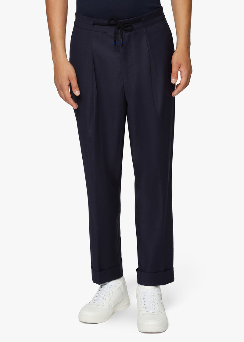 WOOL RELAXED TROUSERS