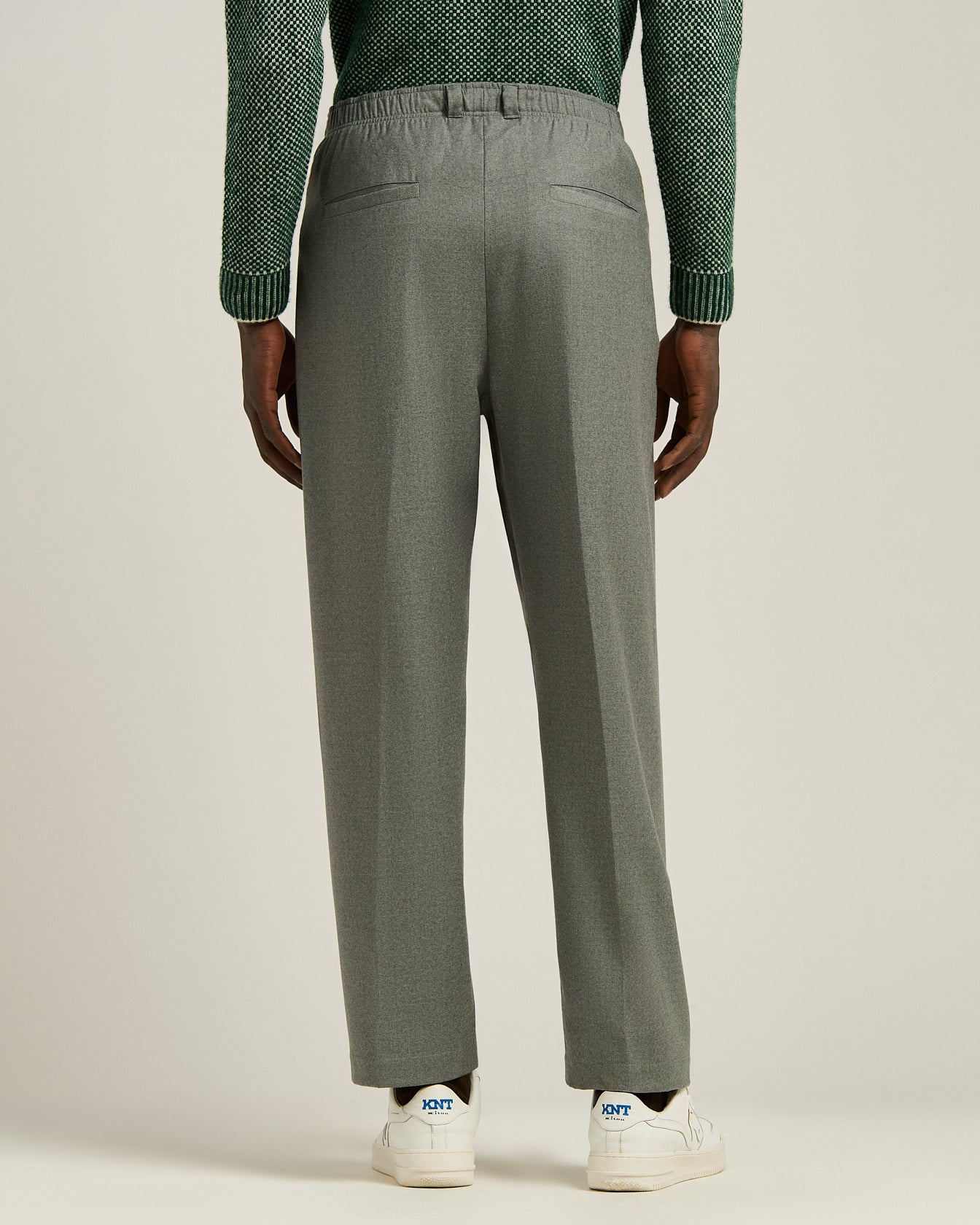 TAILORED COMPACT WOOL TROUSERS
