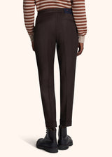 Kiton brown trousers for man, in virgin wool 3