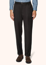 COTTON AND CASHMERE COMFORT TROUSERS