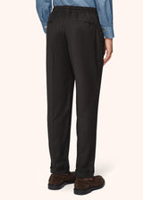 COTTON AND CASHMERE COMFORT TROUSERS