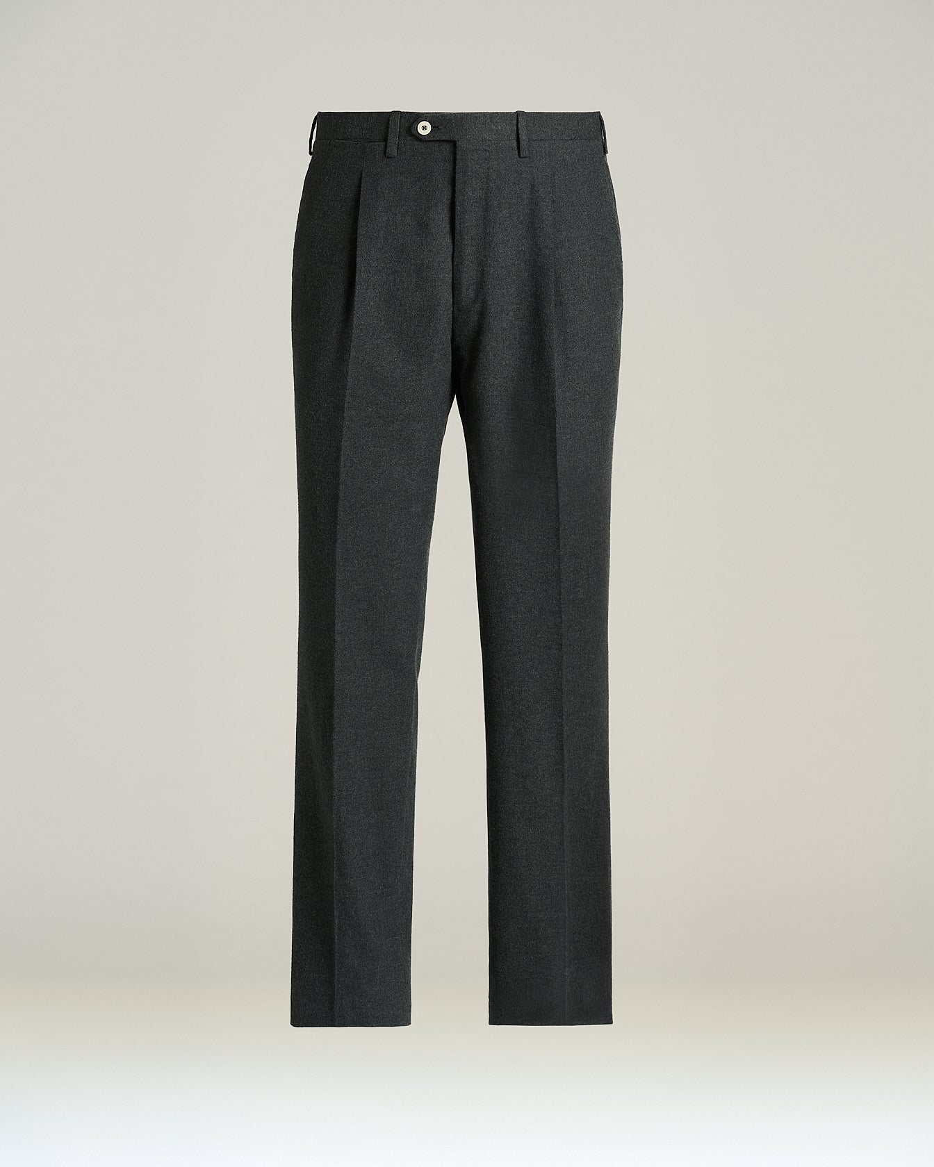 COTTON TROUSERS WITH FRONT PLEATS