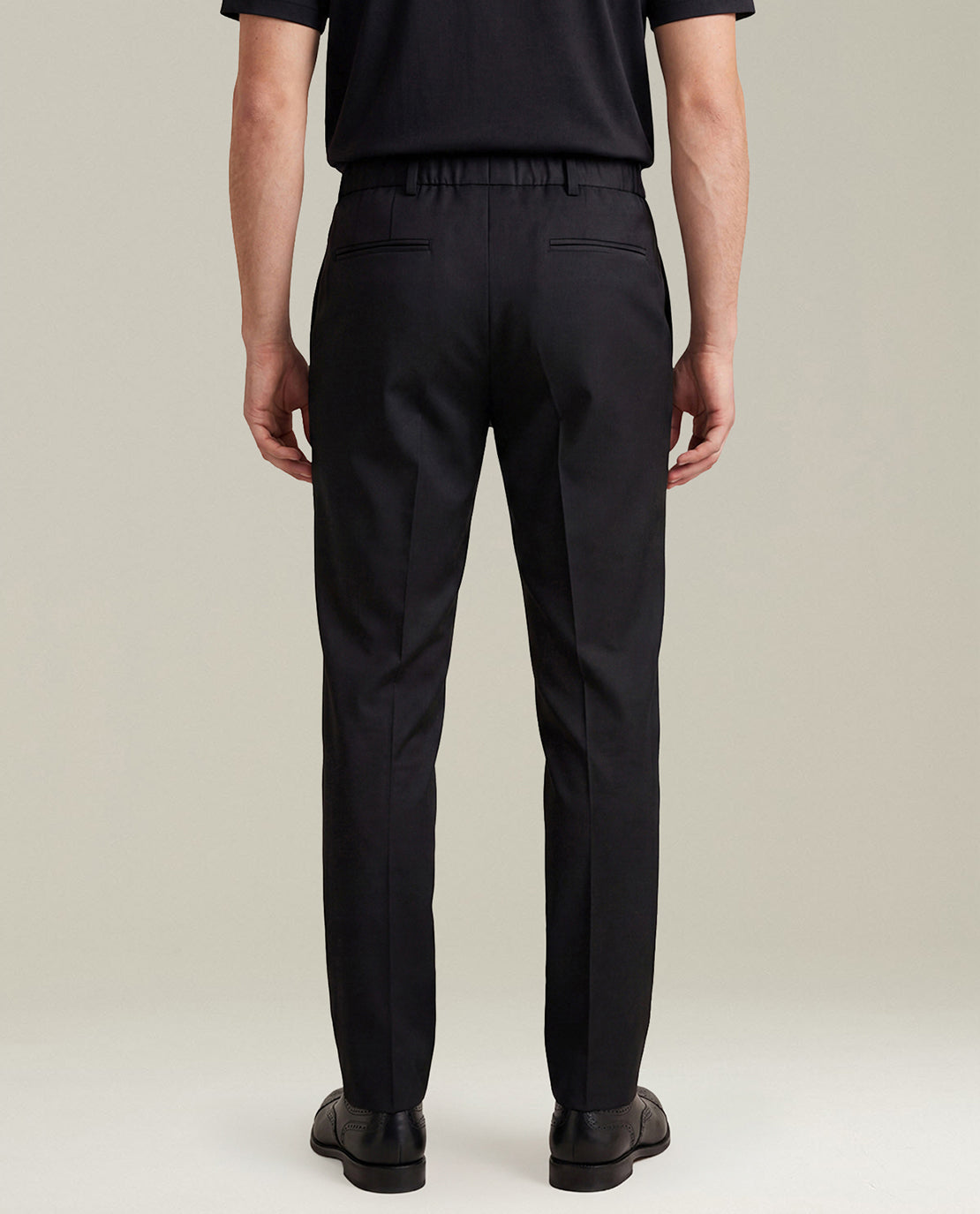 BLACK 150’S WOOL TROUSERS