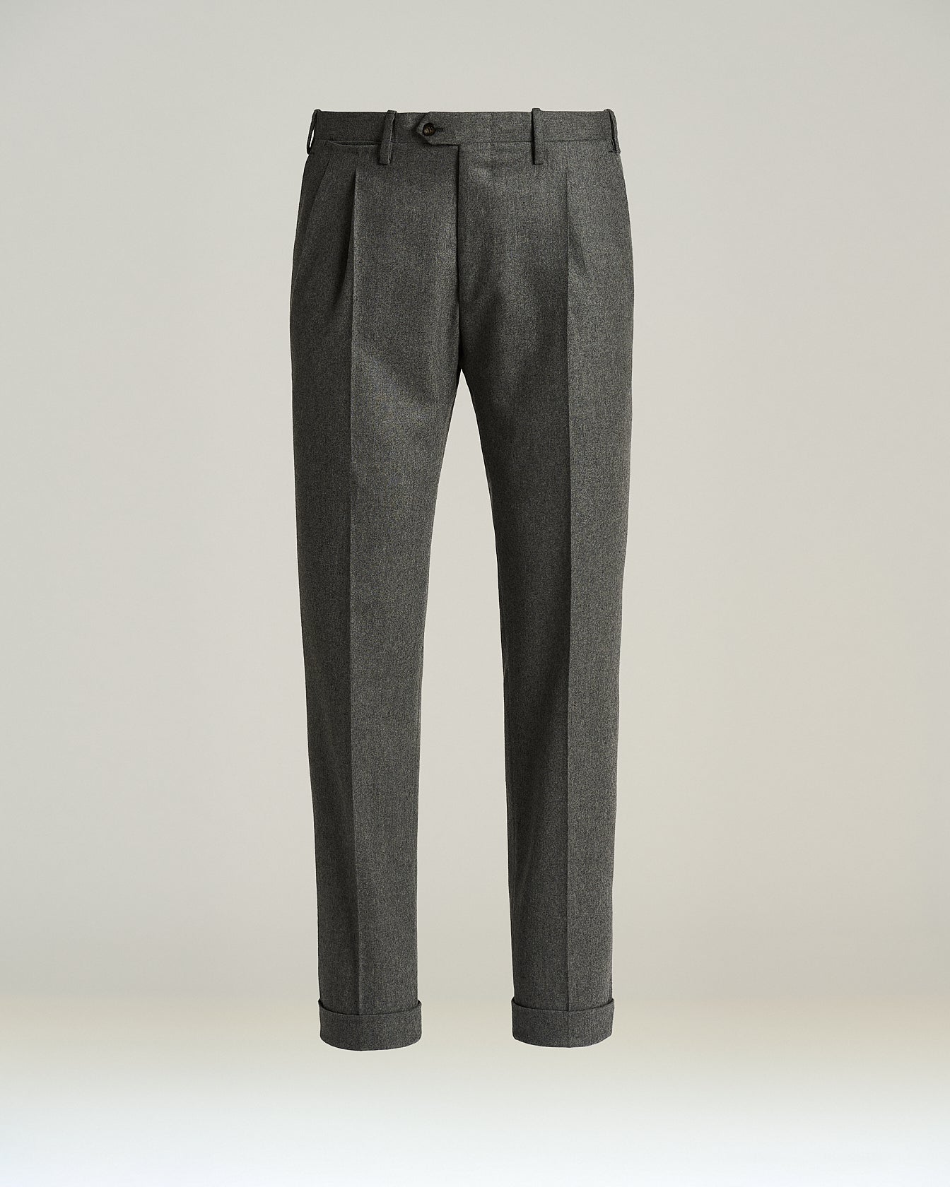 WOOL TROUSERS WITH FRONT PLEATS