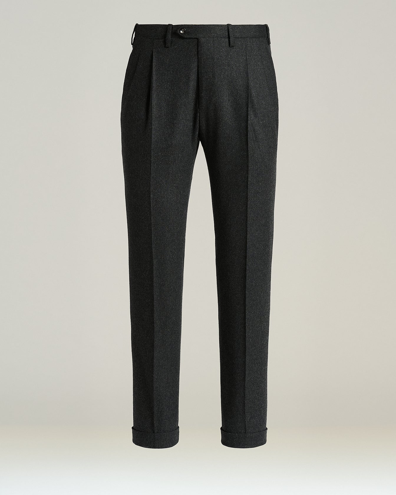 WOOL TROUSERS WITH FRONT PLEATS