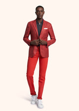 Kiton red trousers for man, in cotton 5