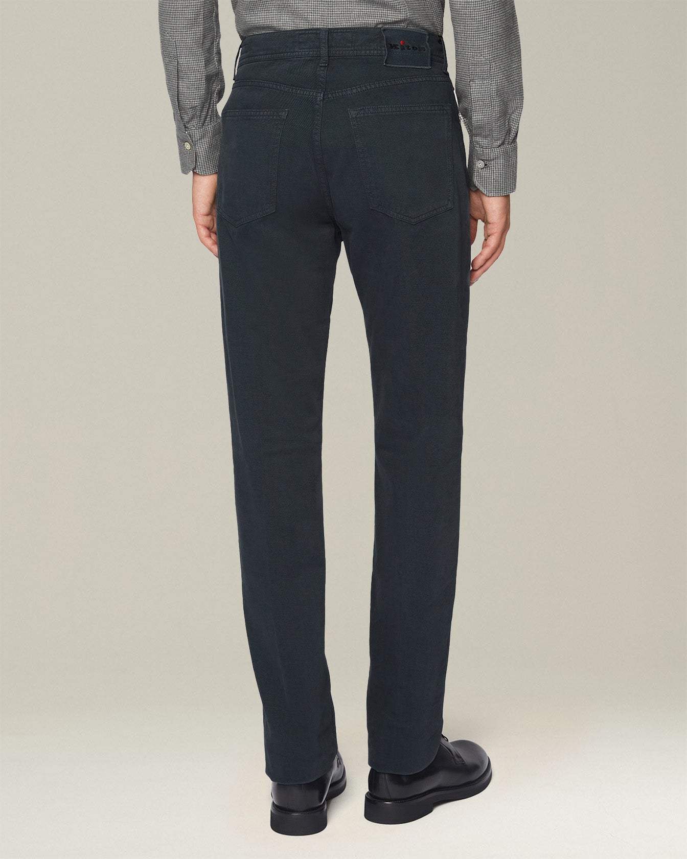 DENIM AND CASHMERE TAILORED JEANS