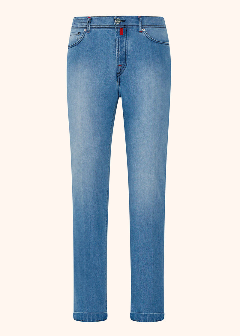 DENIM AND CASHMERE TAILORED JEANS