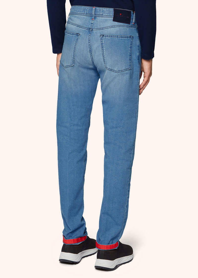 DENIM AND CASHMERE TAILORED JEANS