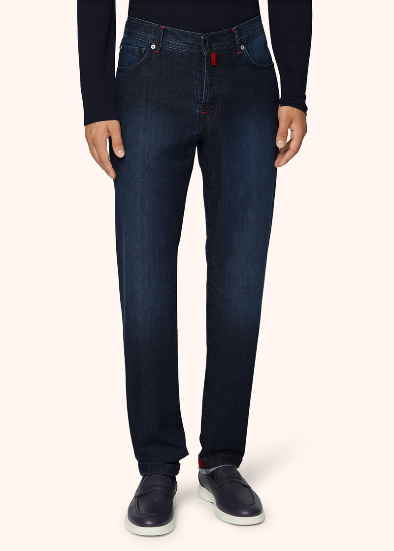 DENIM AND CASHMERE TAILORED JEANS