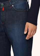 DENIM AND CASHMERE TAILORED JEANS