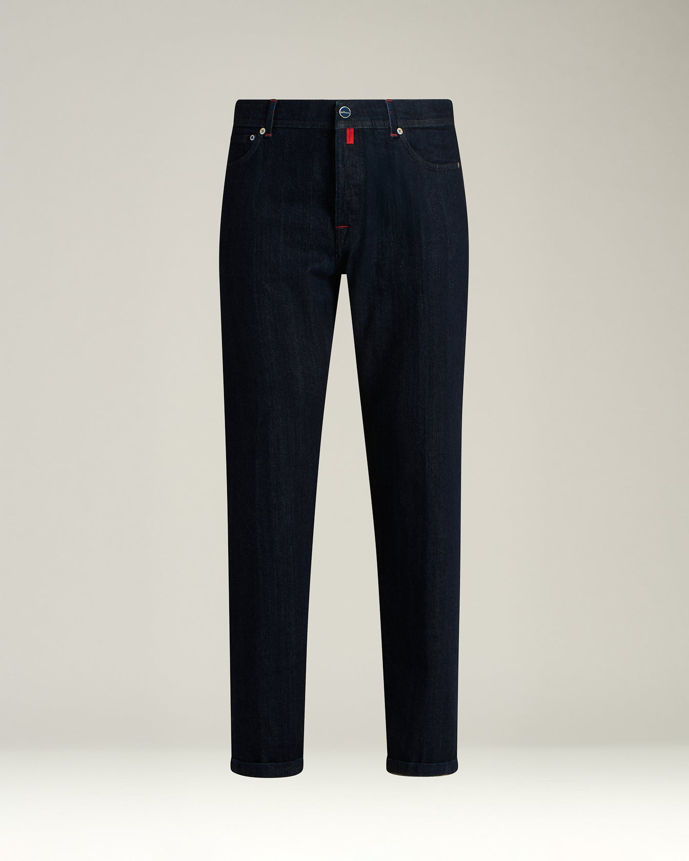 TAILORED 5-POCKET STRETCH COTTON DENIM
