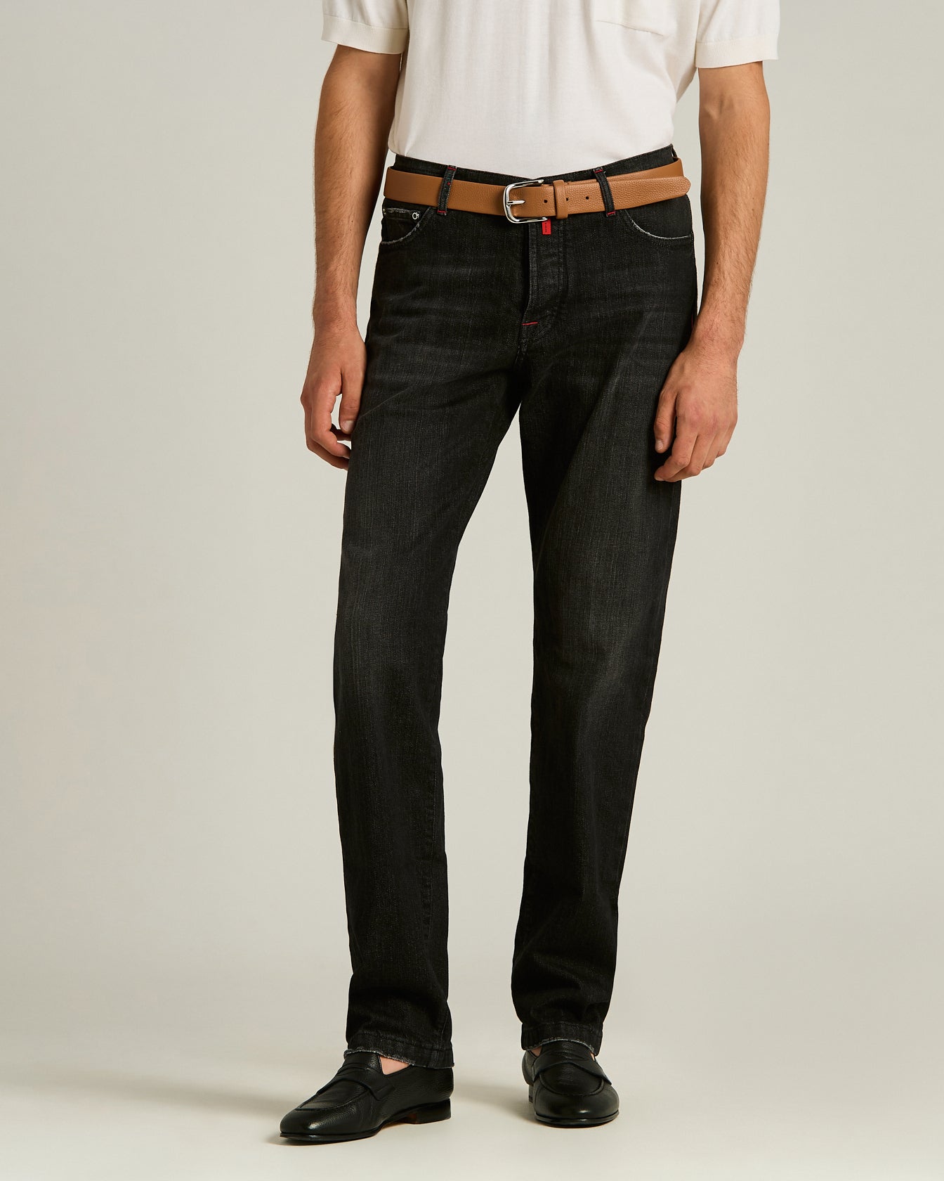 TAILORED 5-POCKET STRETCH COTTON DENIM