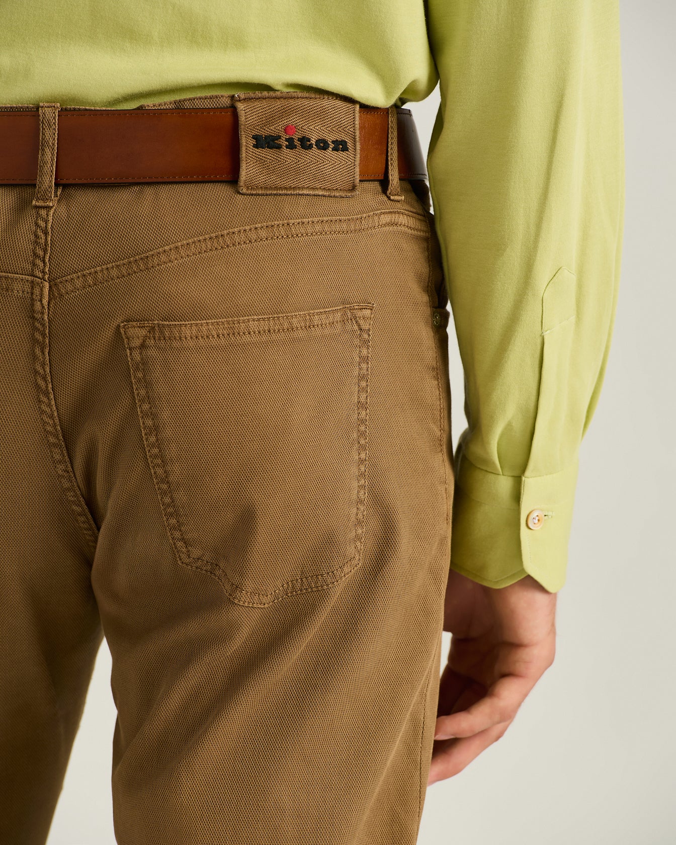 STRETCH COTTON FIVE-POCKET TROUSERS