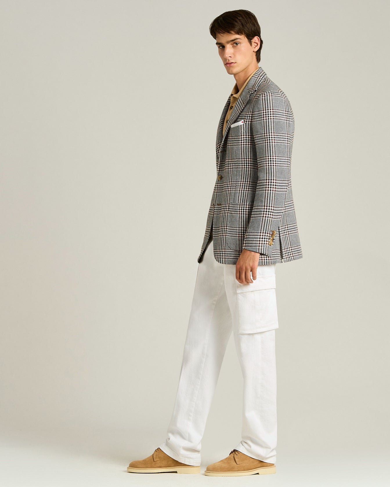 STRETCH COTTON TROUSERS