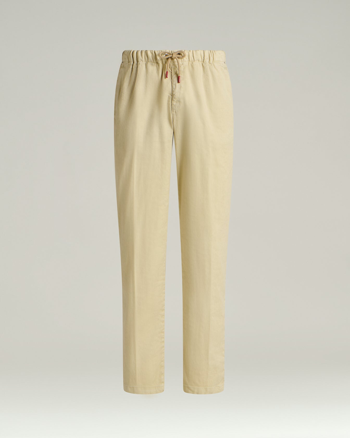 LINEN AND COTTON BLEND TROUSERS