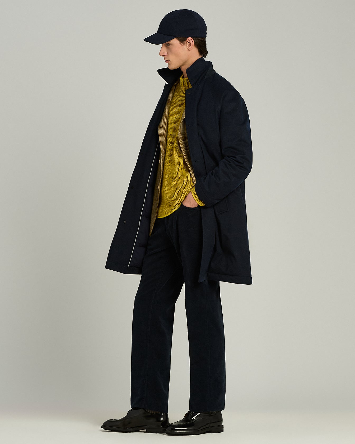 FINE CORDUROY COTTON FIVE-POCKET TROUSERS