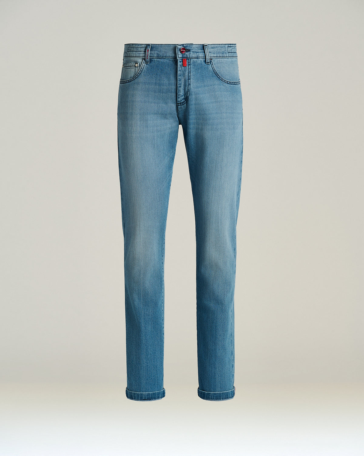 STRETCH COTTON SARTORIAL FIVE-POCKET DENIM JEANS 1