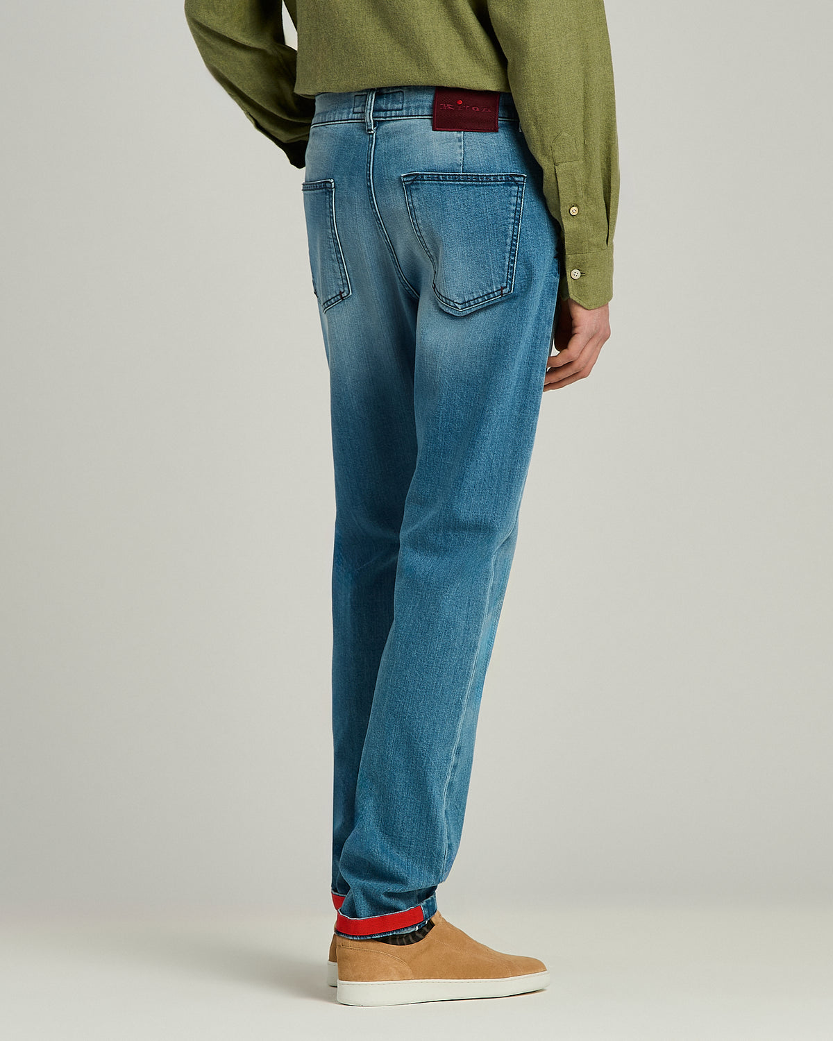 STRETCH COTTON SARTORIAL FIVE-POCKET DENIM JEANS 3