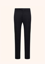 Kiton black tuxedo trousers for man, in wool 1