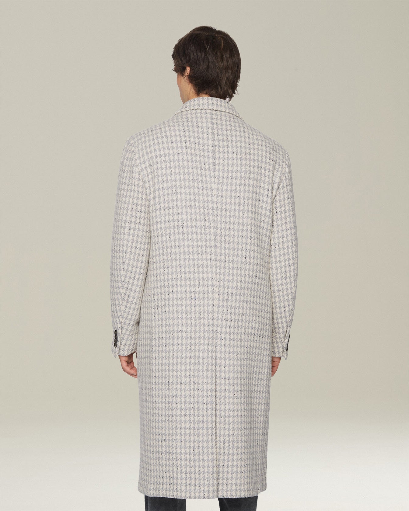 HOUNDSTOOTH CASHMERE BLEND COAT