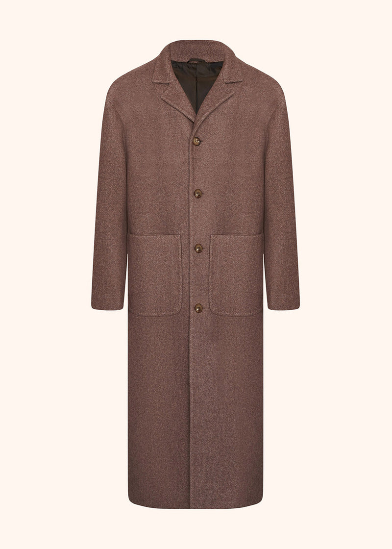 Kiton beige overcoat for man, in cashmere 1