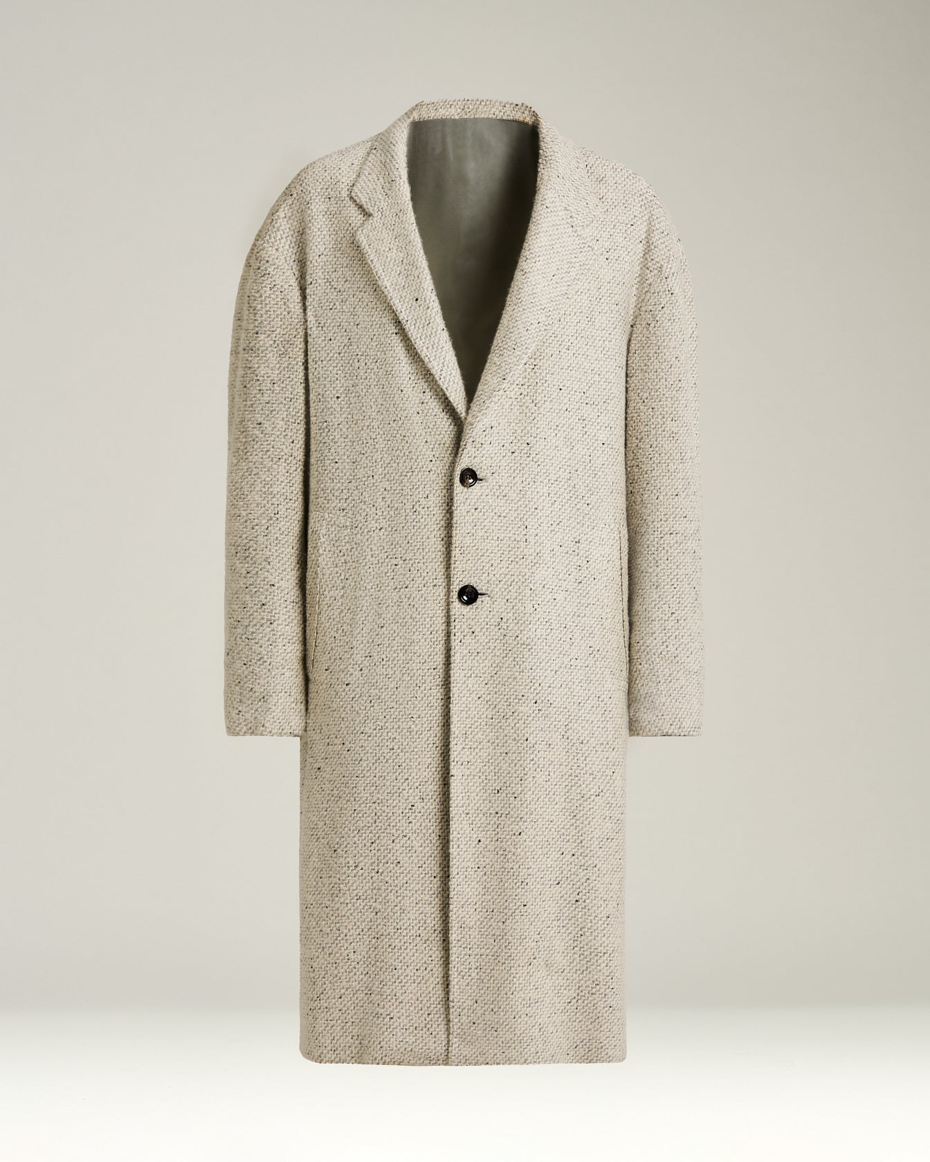 PURE CASHMERE BOUCLÉ OVERCOAT