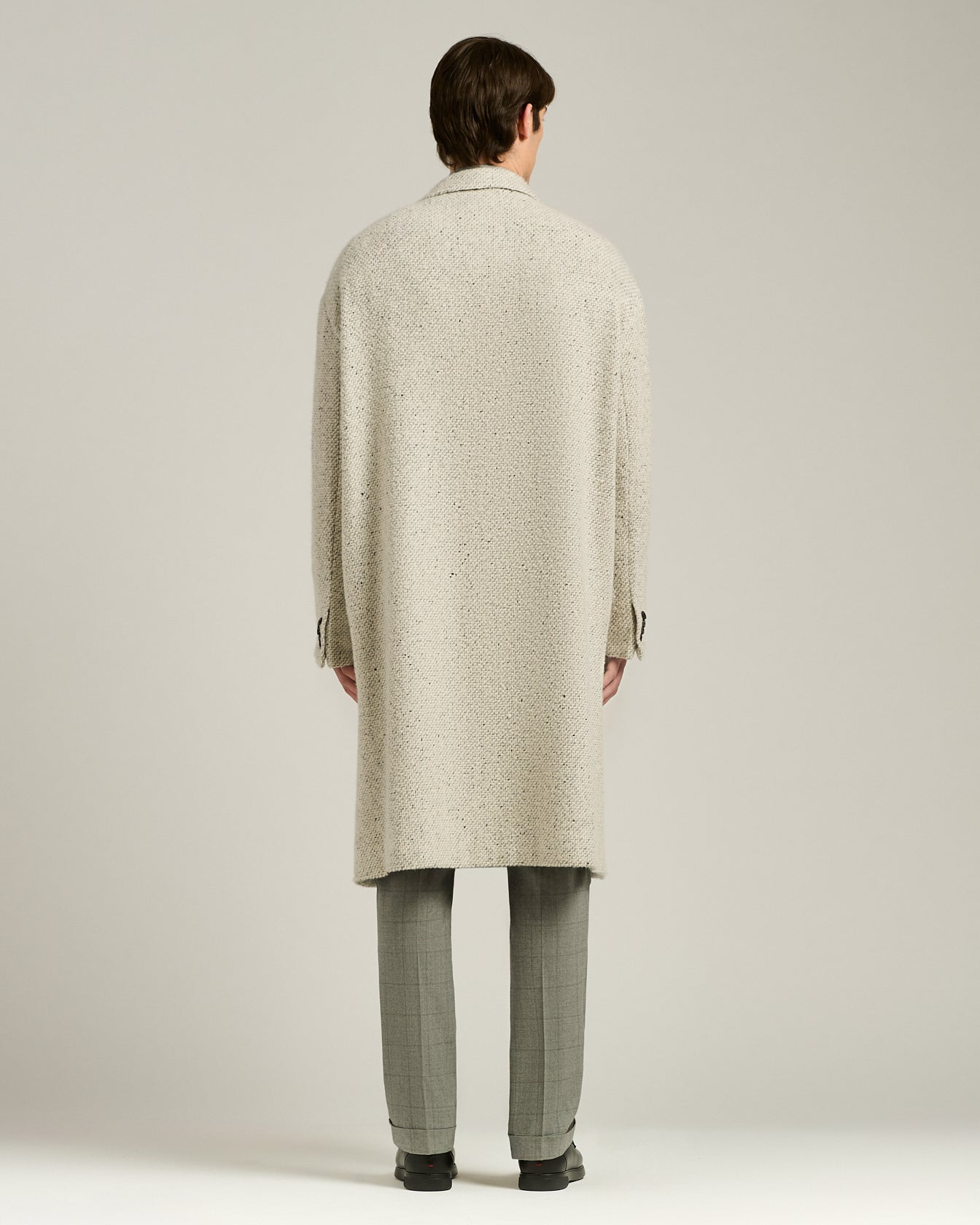PURE CASHMERE BOUCLÉ OVERCOAT