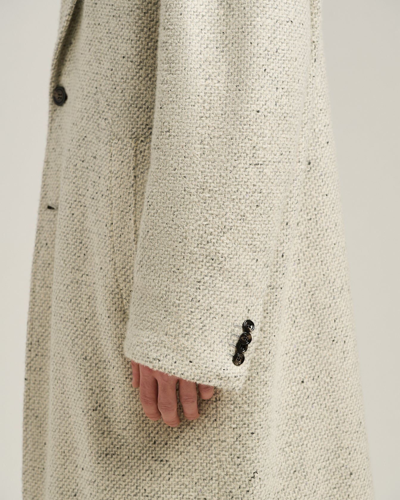 PURE CASHMERE BOUCLÉ OVERCOAT