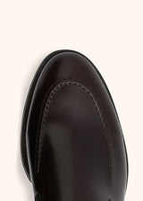 Kiton dark brown loafer shoes for man, in calfskin 4