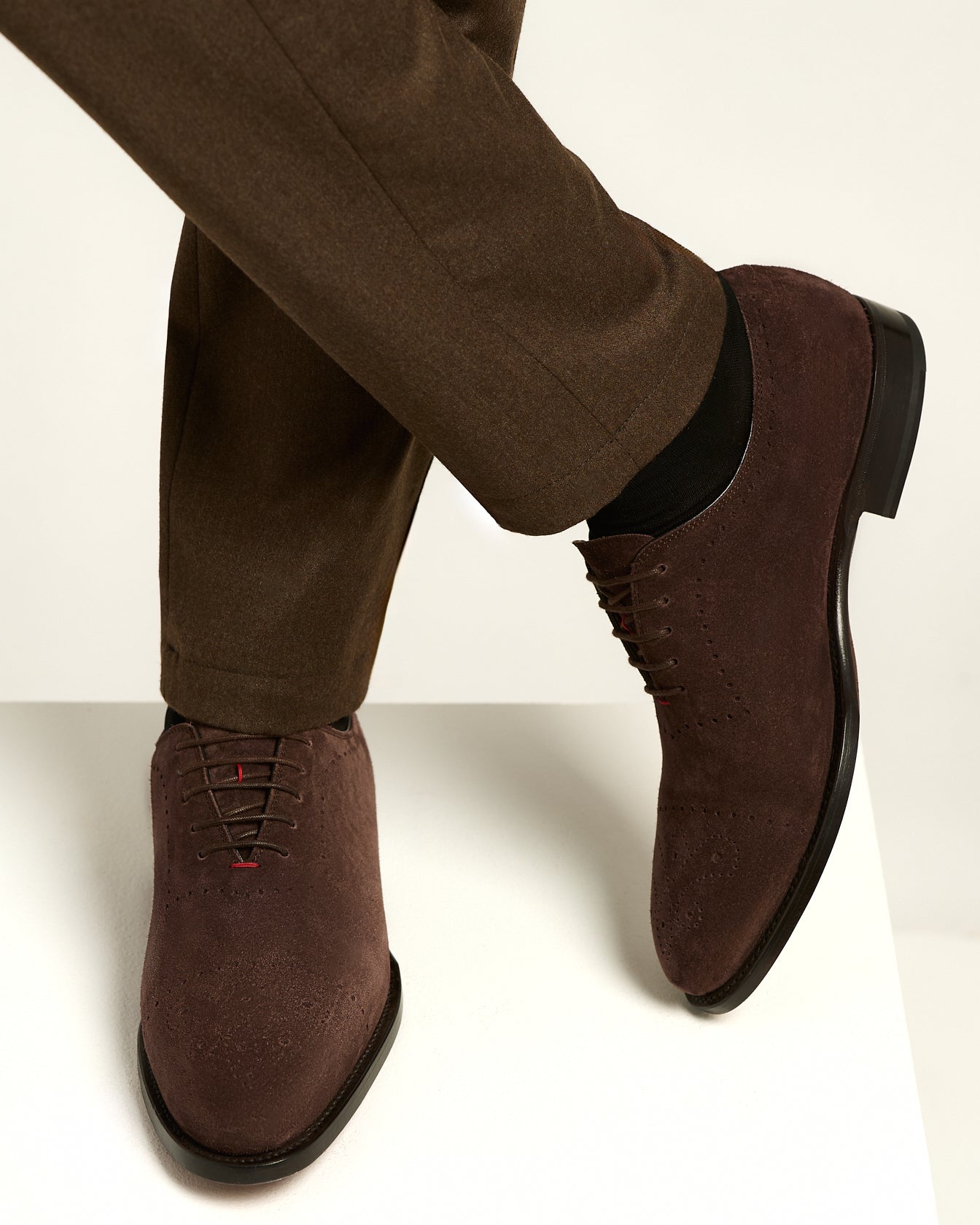 SUEDE CALFSKIN CARAVAGGIO SHOE