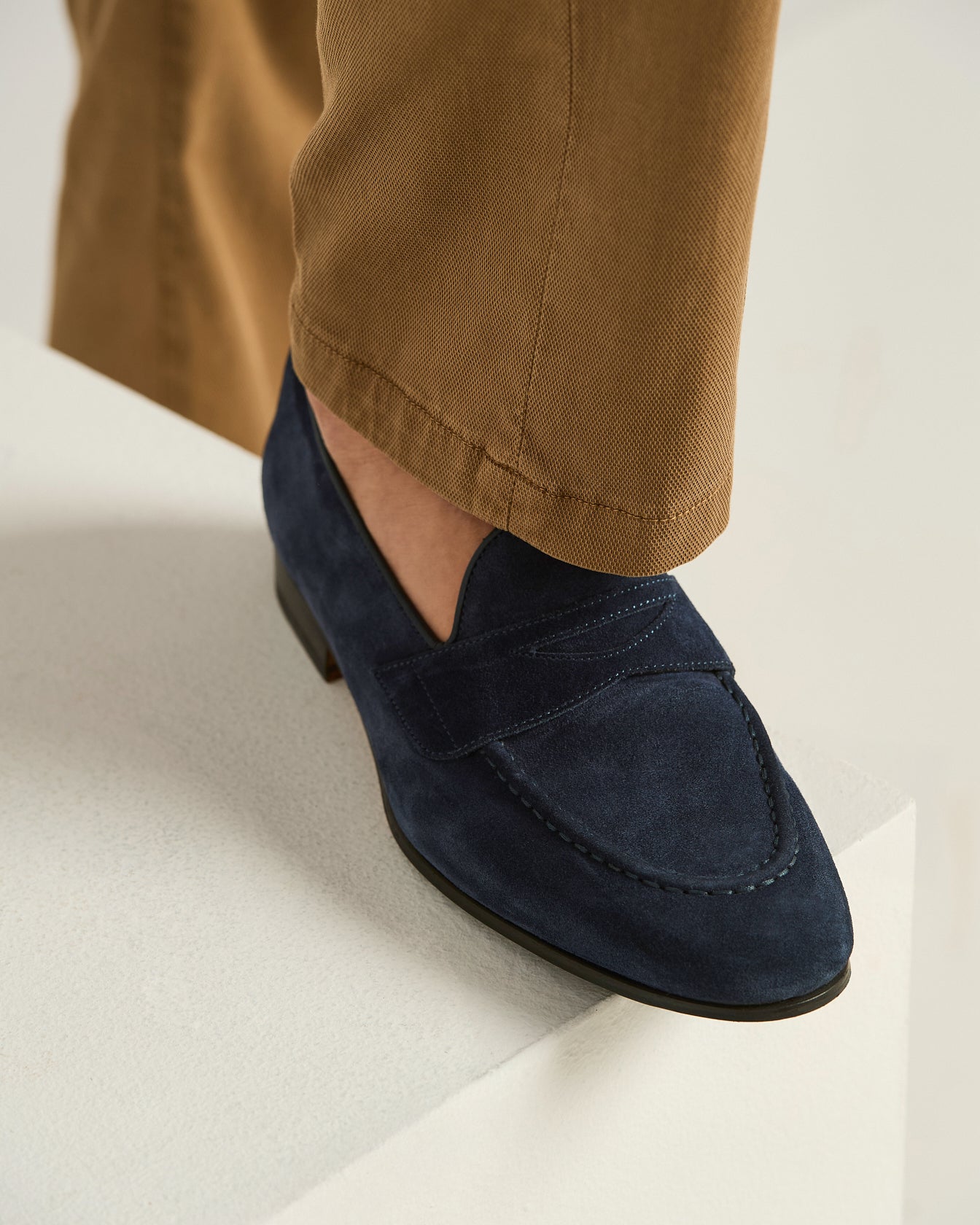 mens navy blue suede dress shoes Attorney Derby Midnight Blue Suede Leather Shoes The Jacket Maker