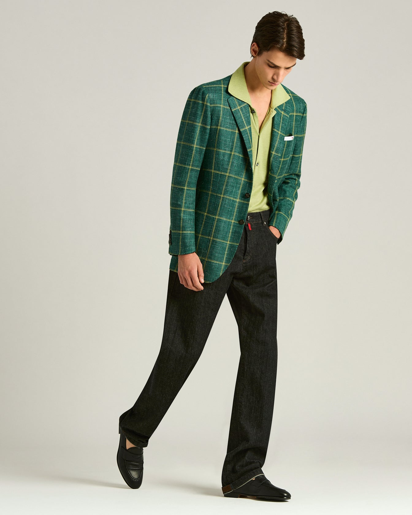 GRAINED LEATHER LOAFERS