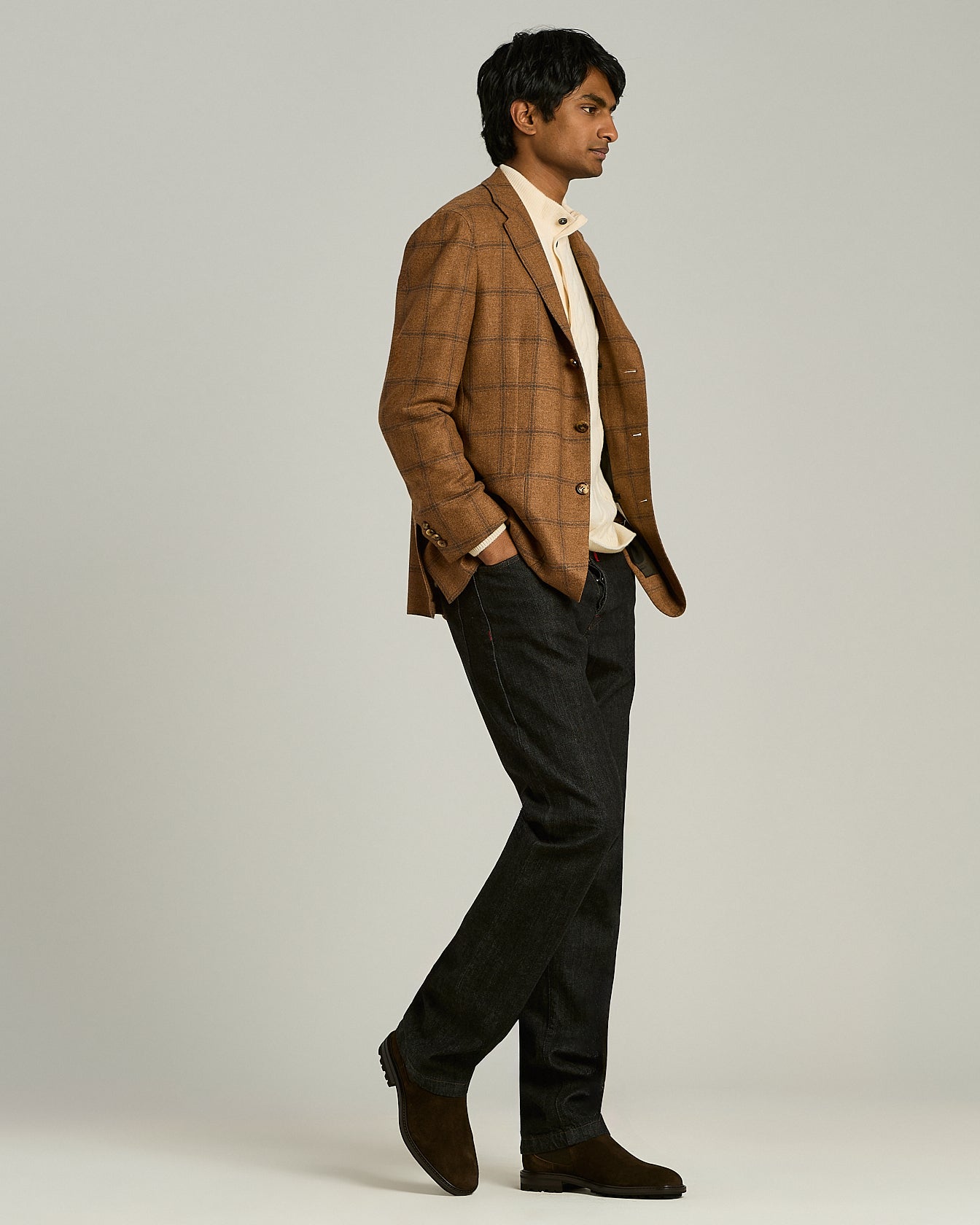 SUEDE CHELSEA BOOTS WITH LUG SOLE